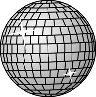 image of shiny disco ball